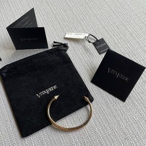 Vita Fede Cristiana Crystal Titan Bracelet - authentic - size small rose gold